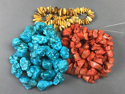 Lot 403 - A COLLECTION OF BEADED NECKLACES