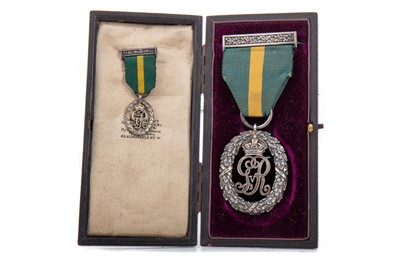 Lot 22 - A GEORGE V EFFICIENCY MEDAL AND MINIATURE