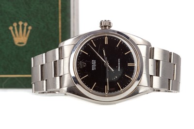 Lot 898 - A GENTLEMAN'S ROLEX OYSTER PRECISION STAINLESS STEEL AUTOMATIC WRIST WATCH