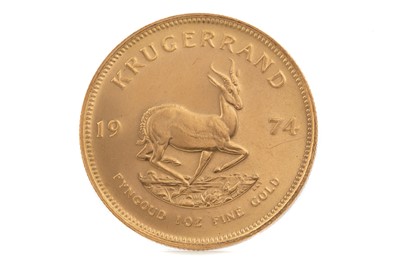 Lot 15 - A GOLD KRUGERRAND DATED 1974