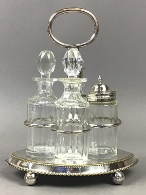 Lot 412 - A LOT OF SILVER PLATED AND GLASS WARE