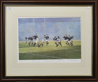 Lot 459 - 'SCOTLAND THE BRAVE' CALCUTTA CUP COMMEMORATIVE DISPLAY