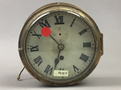 Lot 434 - A BRASS SHIP'S CHRONOMETER