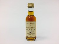 Lot 1360 - MACALLAN 1975 AGED 18 YEARS MINIATURE Active....