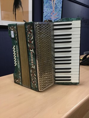 Lot 442 - A HOHNER CARMEN-VINETA ACCORDION