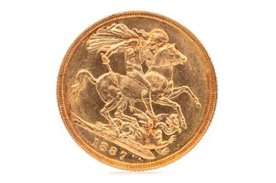 Lot 19 - A VICTORIA GOLD SOVEREIGN DATED 1887