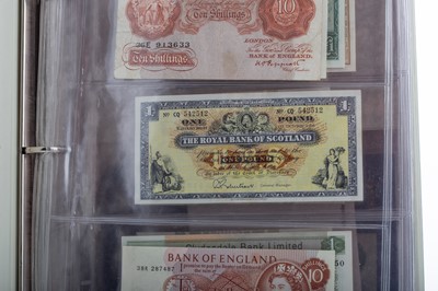 Lot 21 - AN ALBUM OF BRITISH AND OTHER BANKNOTES