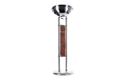 Lot 504 - AN ART DECO ODEON CINEMA CHROMED ASH STAND