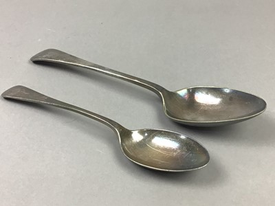 Lot 455 - A GROUP OF SILVER PLATED FLATWARE