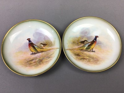 Lot 467 - A PAIR OF ROYAL WORCESTER PIN DISHES