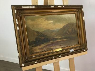 Lot 482 - TARBET, LOCH LOMOND, AN OIL BY JAMES DOCHERTY