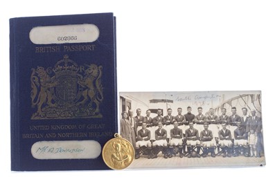 Lot 1497 - MOTHERWELL F.C. SOUTH AMERICAN TOUR 1928, MEDAL AND PHOTOGRAPH