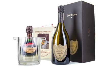 Lot 326 - MOET & CHANDON DOM PERIGNON 2009 VINTAGE CHAMPAGNE AND PETITE LIQUORELLE 20CL