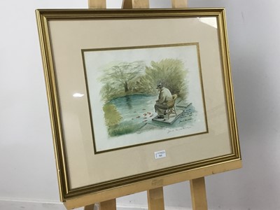 Lot 521 - A SIGNED PRINT OF SIR W.S.CHURCHILL AFTER JOHN S. CHURCHILL