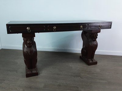 Lot 509 - A CONSOLE TABLE IN THE EMPIRE TASTE BY MAITLAND-SMITH