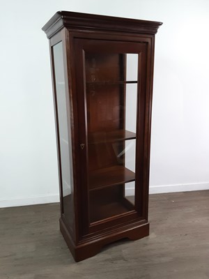 Lot 325 - A FRENCH CHERRYWOOD DISPLAY CABINET