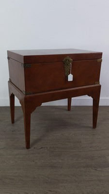 Lot 511 - A MAHOGANY CHEST ON STAND