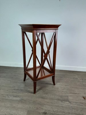 Lot 508 - A FRENCH CHERRYWOOD TWO TIER DISPLAY STAND