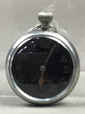 Lot 538 - TWO POCKET WATCHES, TRAVELLING TIMEPIECE AND A SMALLER EXAMPLE