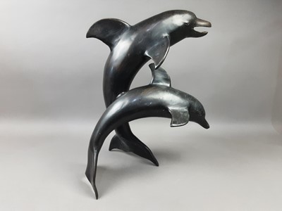 Lot 517 - A BRONZE EFFECT SCULPTURE