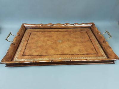 Lot 592 - A BUTLERS TRAY