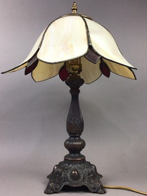 Lot 610 - A LOT OF THREE TABLE LAMPS