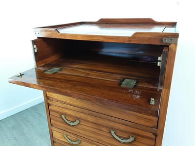 Lot 512 - A STARBAY MOBILIER DE MARINE ROSEWOOD CAMPAIGN STYLE CHEST