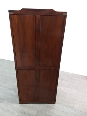 Lot 512 - A STARBAY MOBILIER DE MARINE ROSEWOOD CAMPAIGN STYLE CHEST