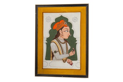 Lot 1164 - AN INDIAN MUGHAL STYLE PAINTING