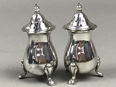 Lot 550 - A LOT OF SILVER AND PLATED CONIDMENTS