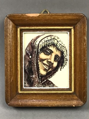 Lot 55A - THREE FRAMED JUDAICA PORTRAIT PAINTINGS