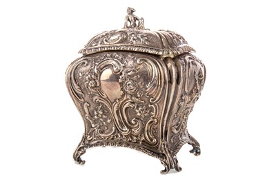 Lot 224 - A VICTORIAN SILVER TEA CADDY IN THE ROCOCO TASTE