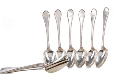 Lot 230 - A SET OF TWELVE VICTORIAN SILVER TEASPOONS