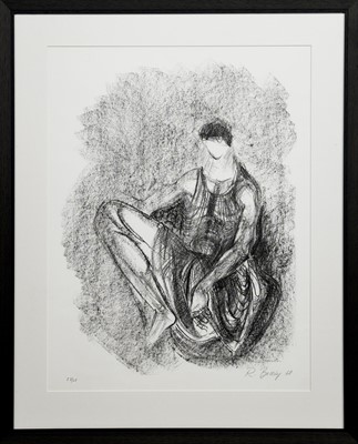 Lot 549 - COMPOSITION, A LITHOGRAPH BY RUDOLF BELLING