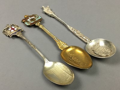 Lot 74 - A COLLECTION OF SILVER AND PLATED TEASPOONS