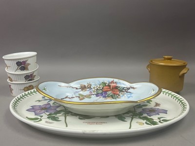 Lot 104 - A PAIR OF ADDERLEY CUPS AND SAUCERS AND OTHER CERAMICS