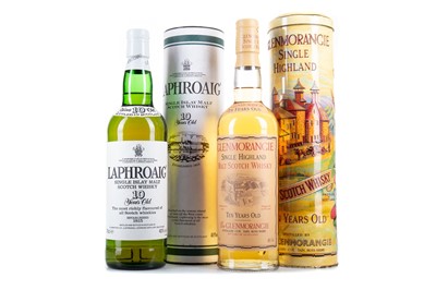 Lot 39 - LAPHROAIG 10 YEAR OLD AND GLENMORANGIE 10 YEAR OLD