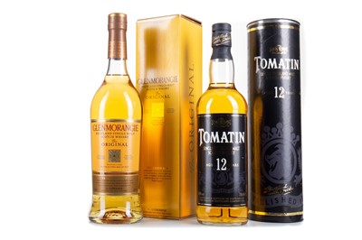 Lot 59 - GLENMORANGIE 10 YEAR OLD AND TOMATIN 12 YEAR OLD