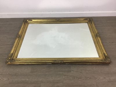 Lot 120 - A GILT ORNATE WALL MIRROR