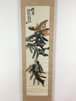 Lot 389 - A CHINESE WALL SCROLL