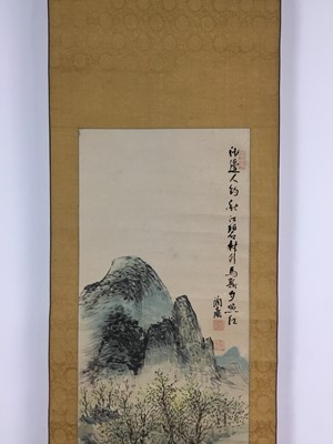 Lot 1362 - A CHINESE WALL SCROLL
