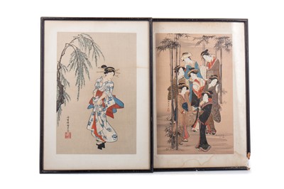 Lot 1376 - TWO JAPANESE UKIYO-E WOODBLOCK PRINTS