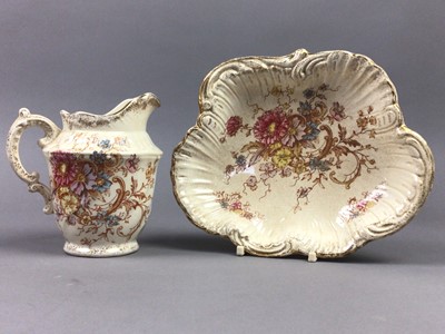 Lot 193 - A LATE VICTORIAN S FIELDING & CO STONEWARE CABARET SERVES PATTERN TEA SERVICE