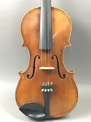 Lot 276 - A GIOVAN PAOLO MAGGINI COPY VIOLIN, WITH BOW AND IN CASE