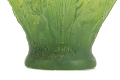 Lot 541 - HENRI BERGE (FRENCH 1868-1936) & AMALRIC WALTER (FRENCH 1870–1959), A PATE-DE-VERRE THISTLE VASE