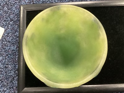 Lot 541 - HENRI BERGE (FRENCH 1868-1936) & AMALRIC WALTER (FRENCH 1870–1959), A PATE-DE-VERRE THISTLE VASE