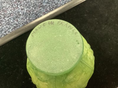 Lot 541 - HENRI BERGE (FRENCH 1868-1936) & AMALRIC WALTER (FRENCH 1870–1959), A PATE-DE-VERRE THISTLE VASE