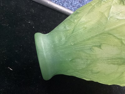 Lot 541 - HENRI BERGE (FRENCH 1868-1936) & AMALRIC WALTER (FRENCH 1870–1959), A PATE-DE-VERRE THISTLE VASE