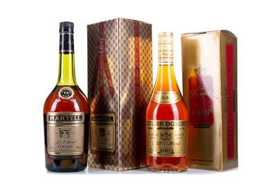 Lot 64 - MARTELL VS COGNAC 68CL AND JULES DOMET VSOP COGNAC