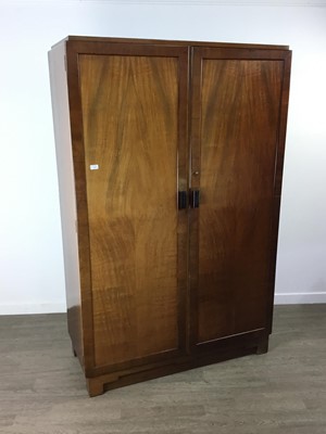 Lot 219 - A 20TH CENTURY WARDROBE AND DRESSING UNIT